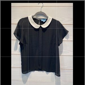 CeCe Black Blouse